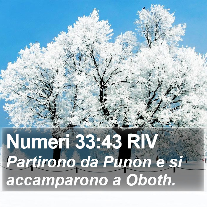 Numeri 33:43 RIV Bible Study