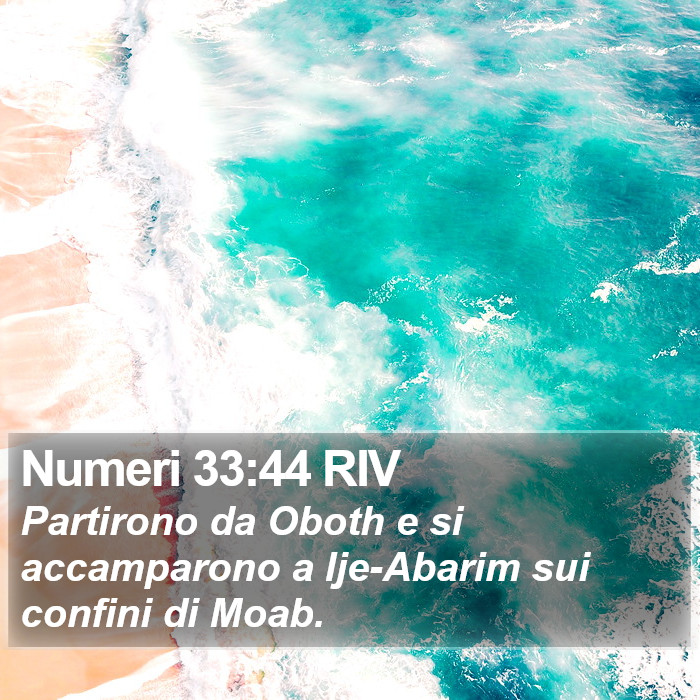 Numeri 33:44 RIV Bible Study