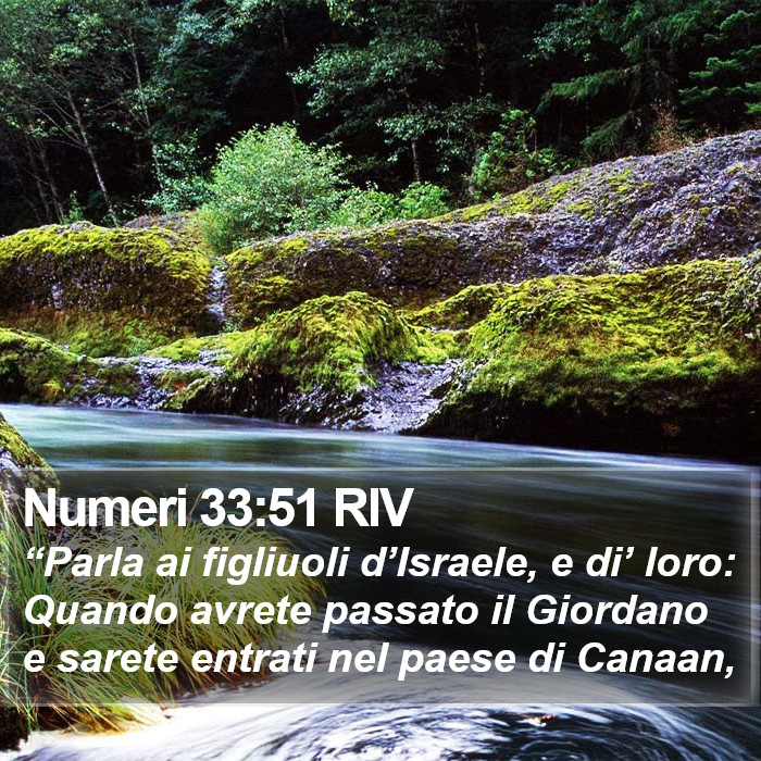 Numeri 33:51 RIV Bible Study