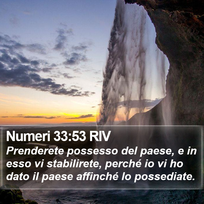 Numeri 33:53 RIV Bible Study