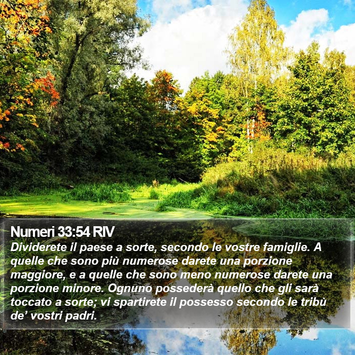 Numeri 33:54 RIV Bible Study