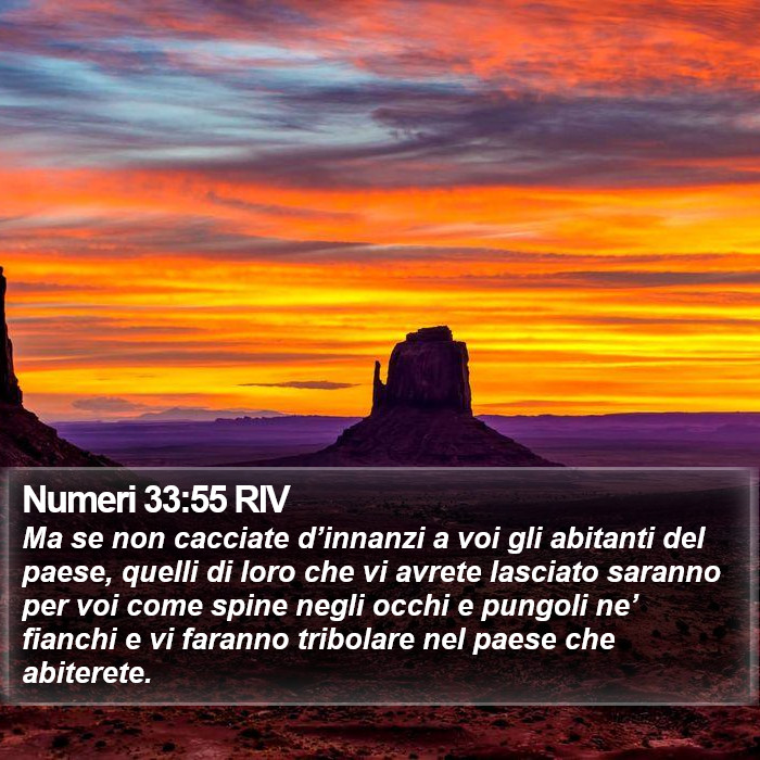 Numeri 33:55 RIV Bible Study