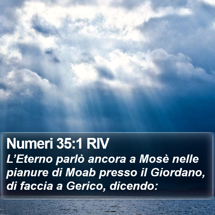 Numeri 35:1 RIV Bible Study