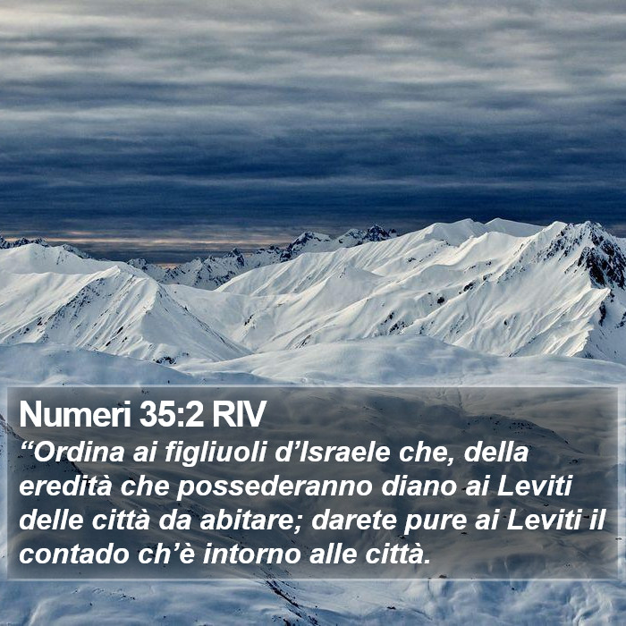 Numeri 35:2 RIV Bible Study