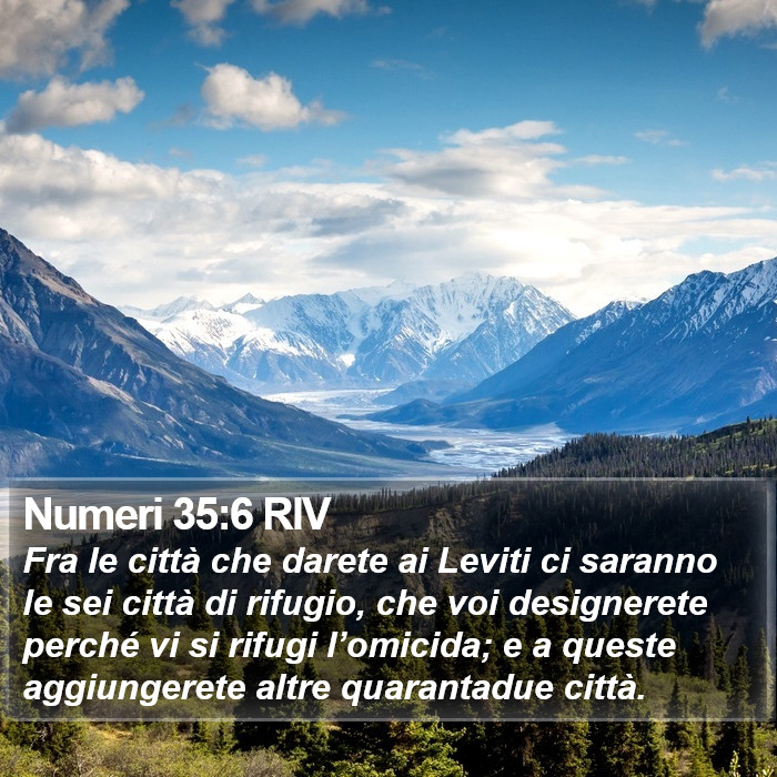 Numeri 35:6 RIV Bible Study