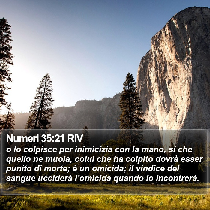 Numeri 35:21 RIV Bible Study