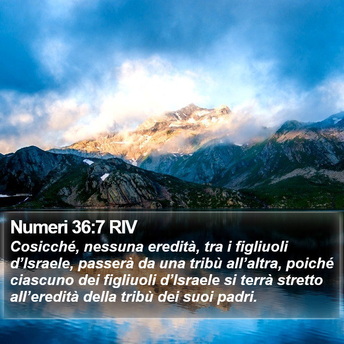 Numeri 36:7 RIV Bible Study