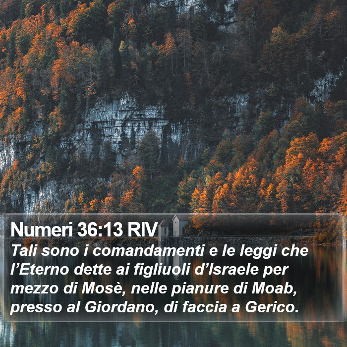 Numeri 36:13 RIV Bible Study