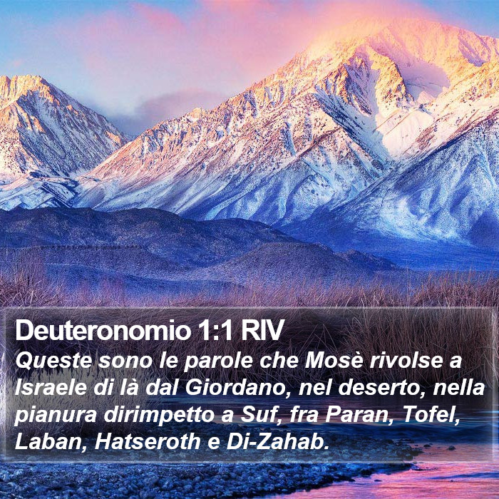 Deuteronomio 1:1 RIV Bible Study