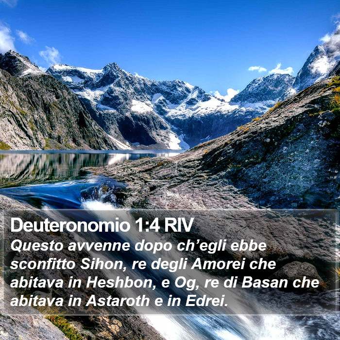 Deuteronomio 1:4 RIV Bible Study