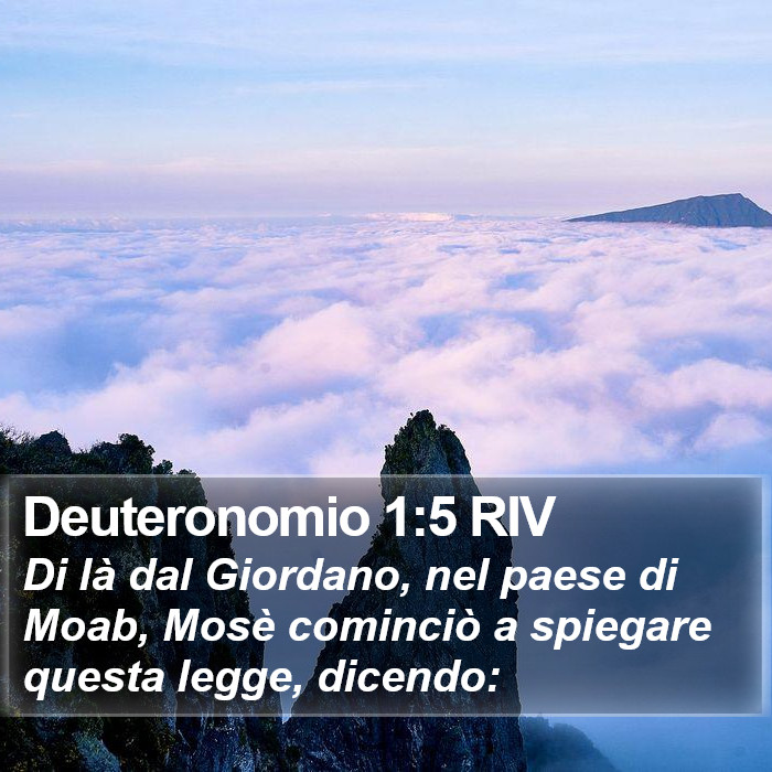 Deuteronomio 1:5 RIV Bible Study