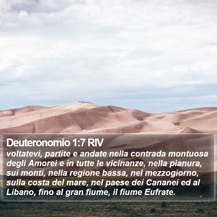 Deuteronomio 1:7 RIV Bible Study