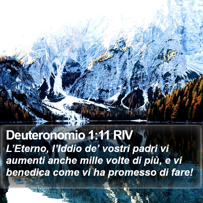 Deuteronomio 1:11 RIV Bible Study