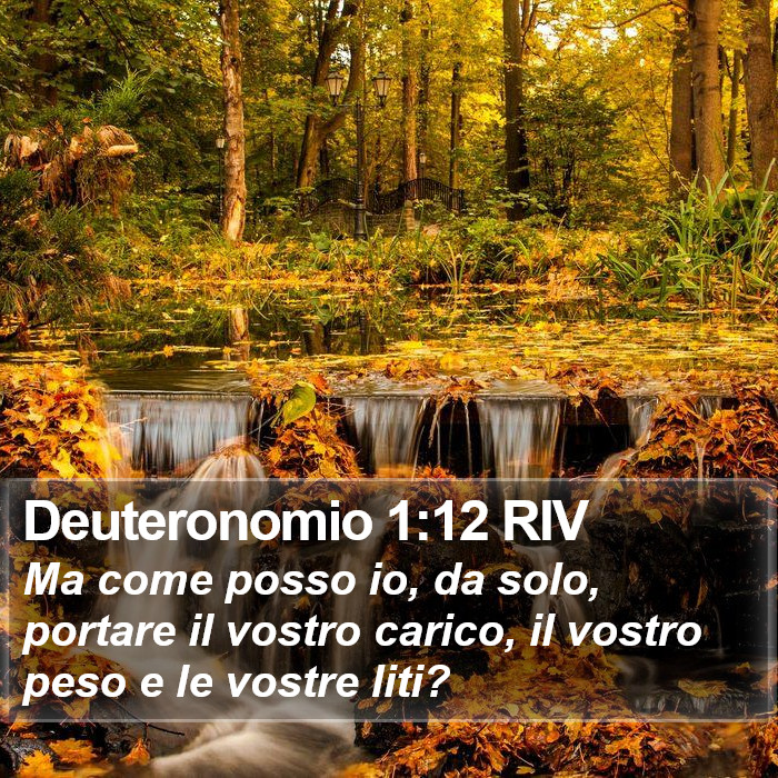 Deuteronomio 1:12 RIV Bible Study