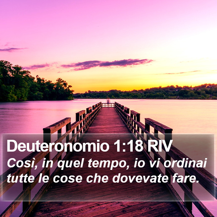 Deuteronomio 1:18 RIV Bible Study