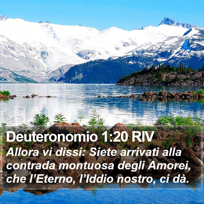 Deuteronomio 1:20 RIV Bible Study