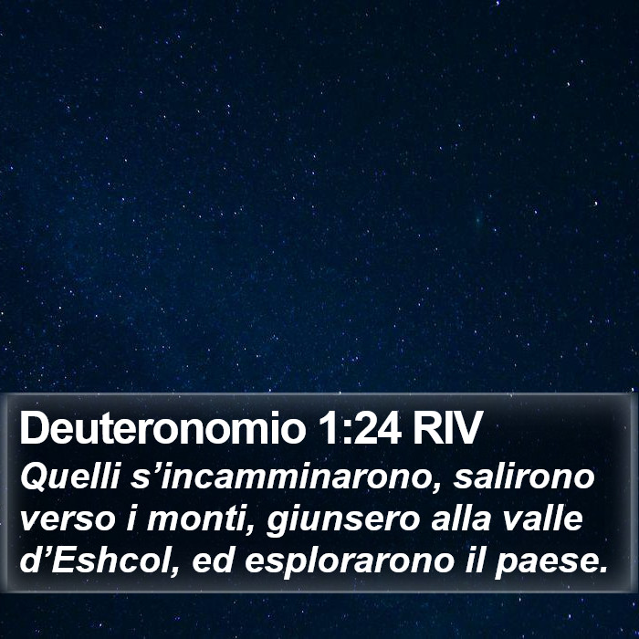 Deuteronomio 1:24 RIV Bible Study