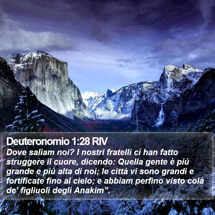 Deuteronomio 1:28 RIV Bible Study