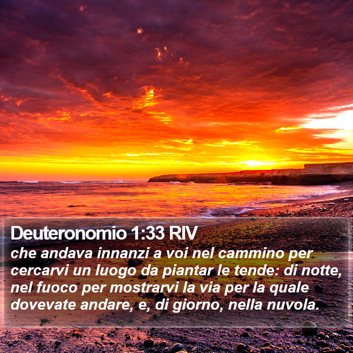 Deuteronomio 1:33 RIV Bible Study