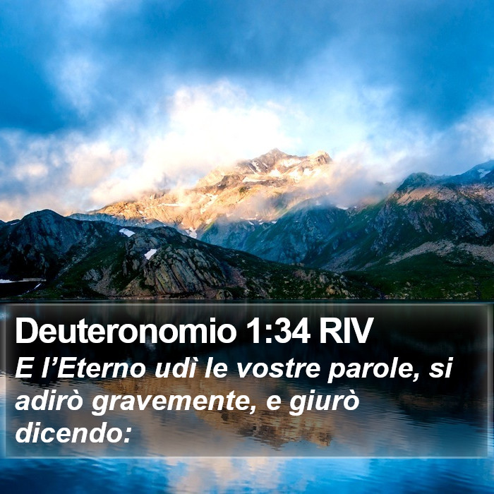 Deuteronomio 1:34 RIV Bible Study