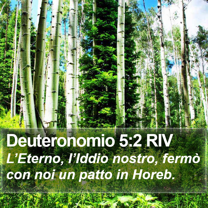 Deuteronomio 5:2 RIV Bible Study