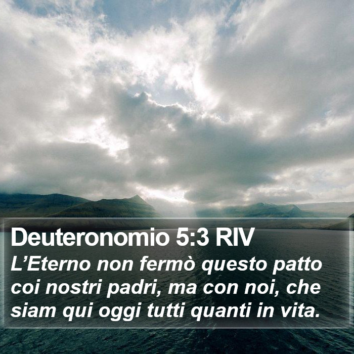 Deuteronomio 5:3 RIV Bible Study