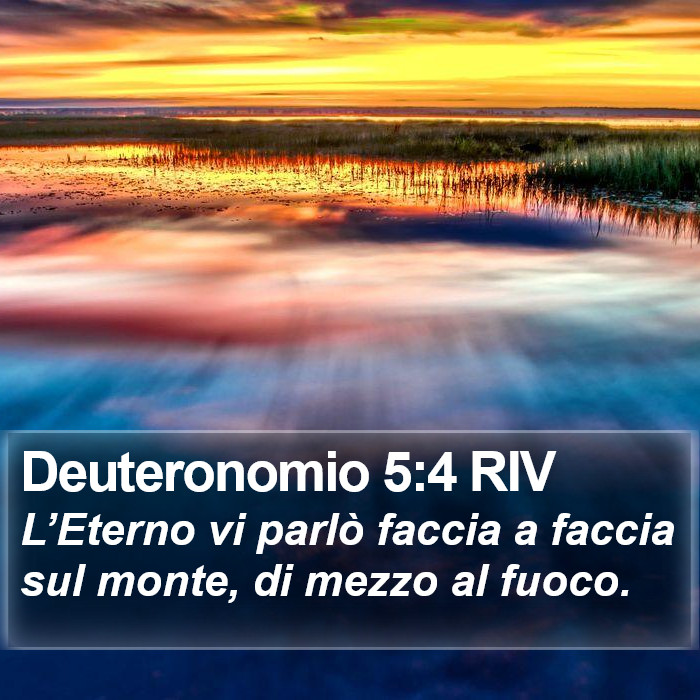 Deuteronomio 5:4 RIV Bible Study