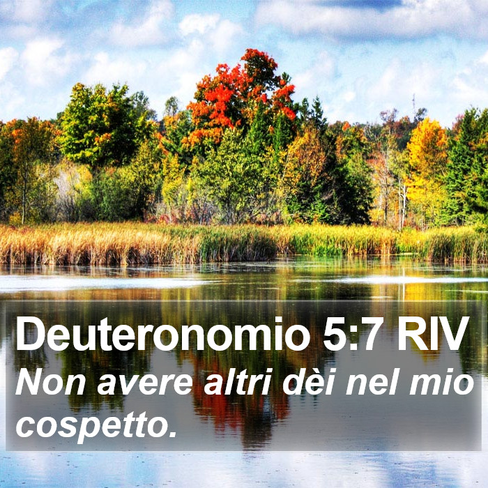 Deuteronomio 5:7 RIV Bible Study