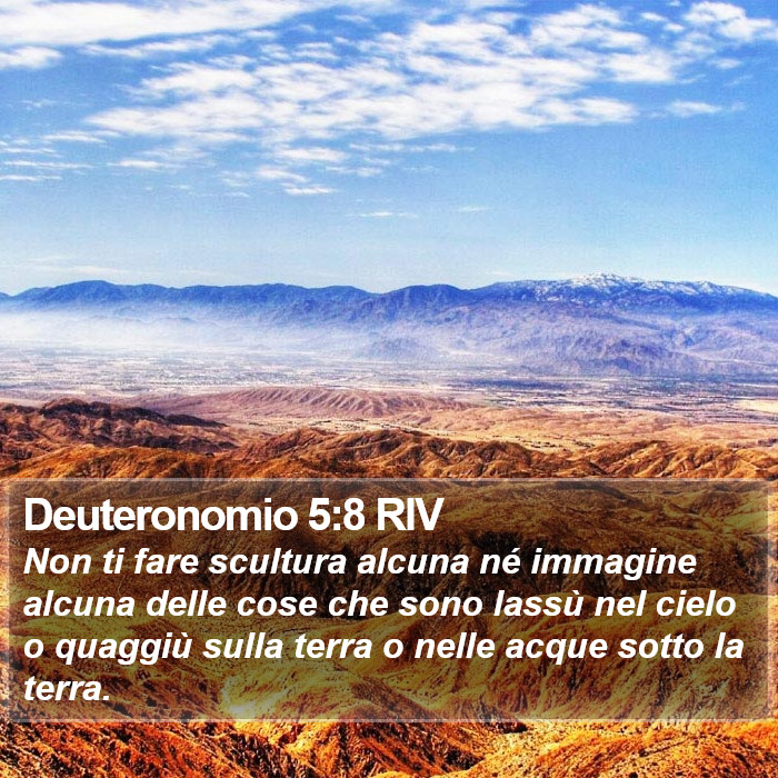 Deuteronomio 5:8 RIV Bible Study