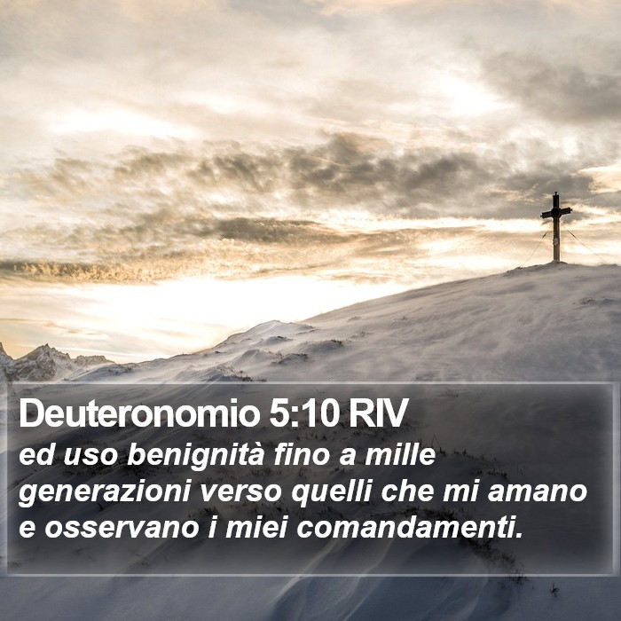 Deuteronomio 5:10 RIV Bible Study