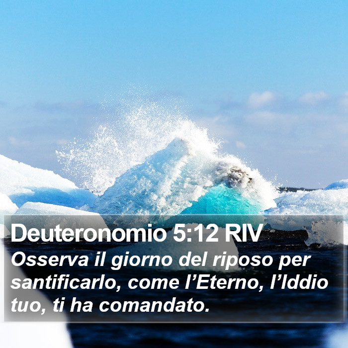 Deuteronomio 5:12 RIV Bible Study