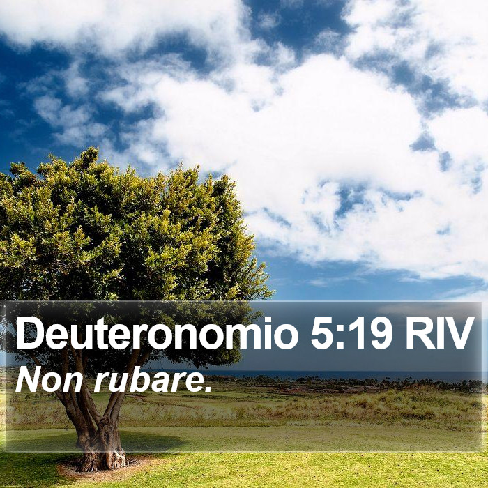 Deuteronomio 5:19 RIV Bible Study