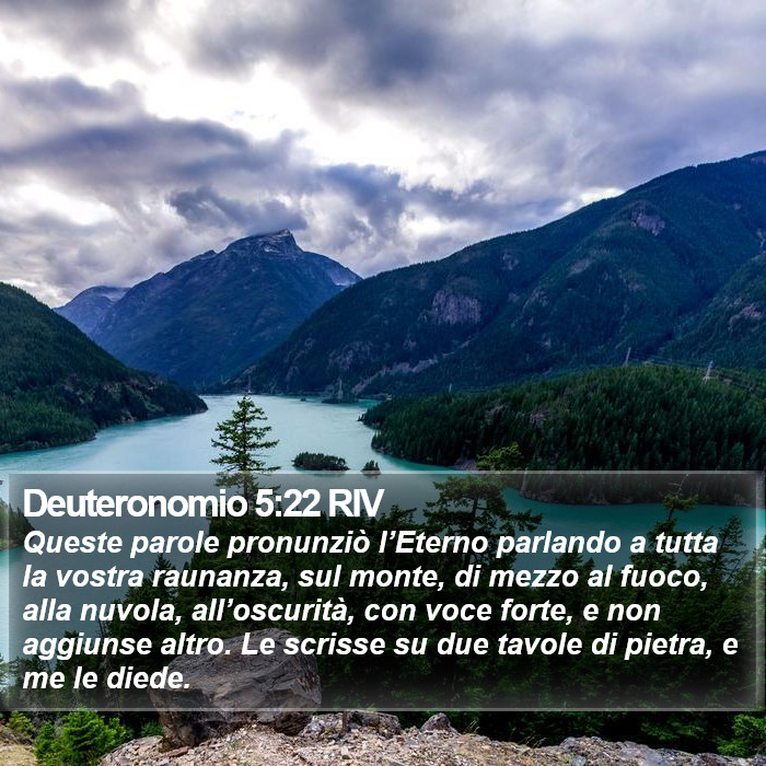 Deuteronomio 5:22 RIV Bible Study