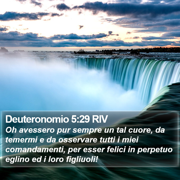 Deuteronomio 5:29 RIV Bible Study