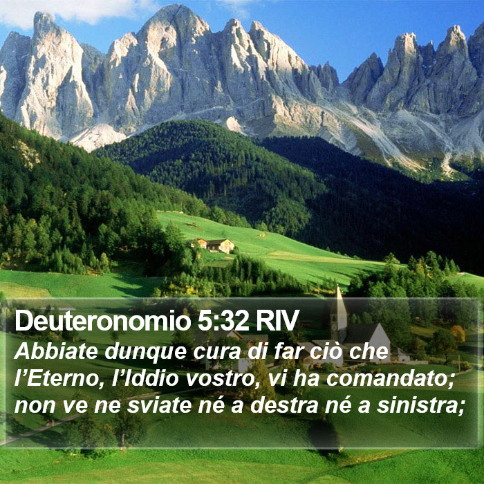 Deuteronomio 5:32 RIV Bible Study