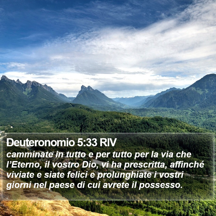 Deuteronomio 5:33 RIV Bible Study