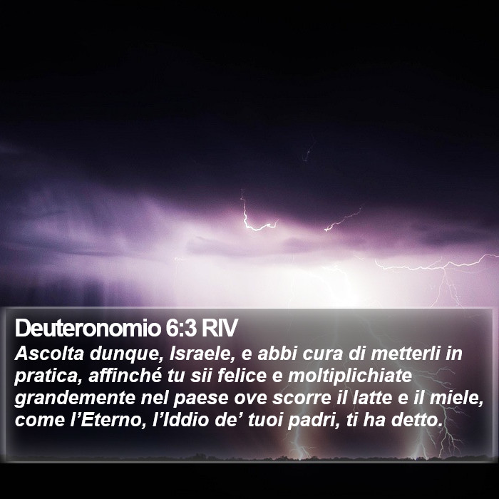 Deuteronomio 6:3 RIV Bible Study