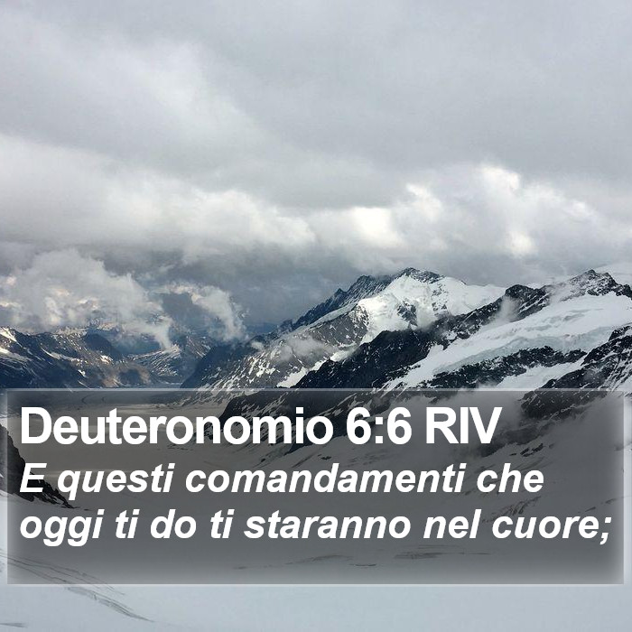 Deuteronomio 6:6 RIV Bible Study