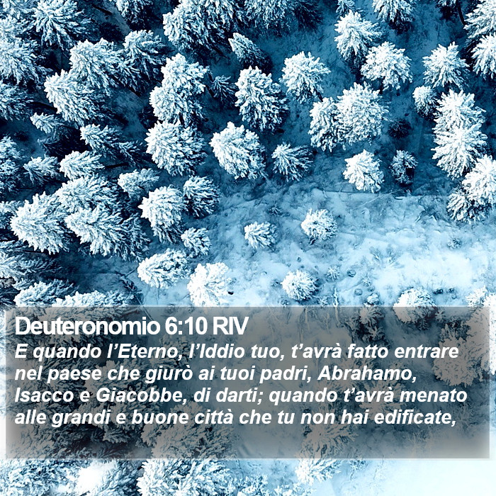 Deuteronomio 6:10 RIV Bible Study