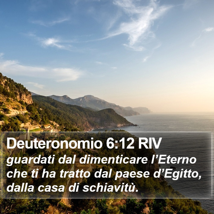 Deuteronomio 6:12 RIV Bible Study