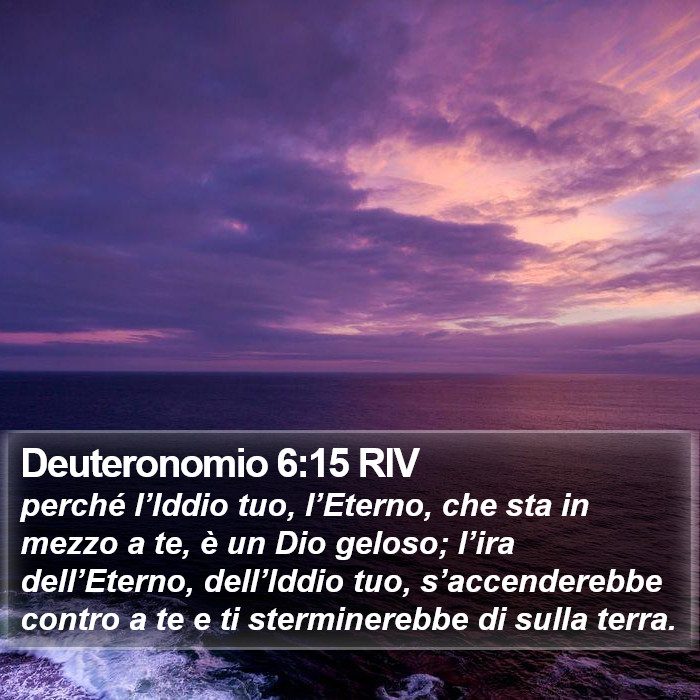 Deuteronomio 6:15 RIV Bible Study