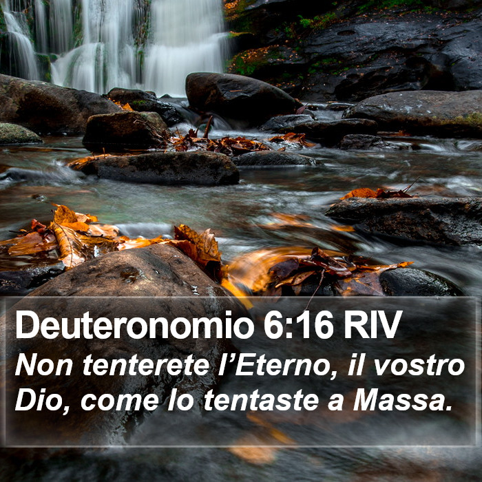 Deuteronomio 6:16 RIV Bible Study