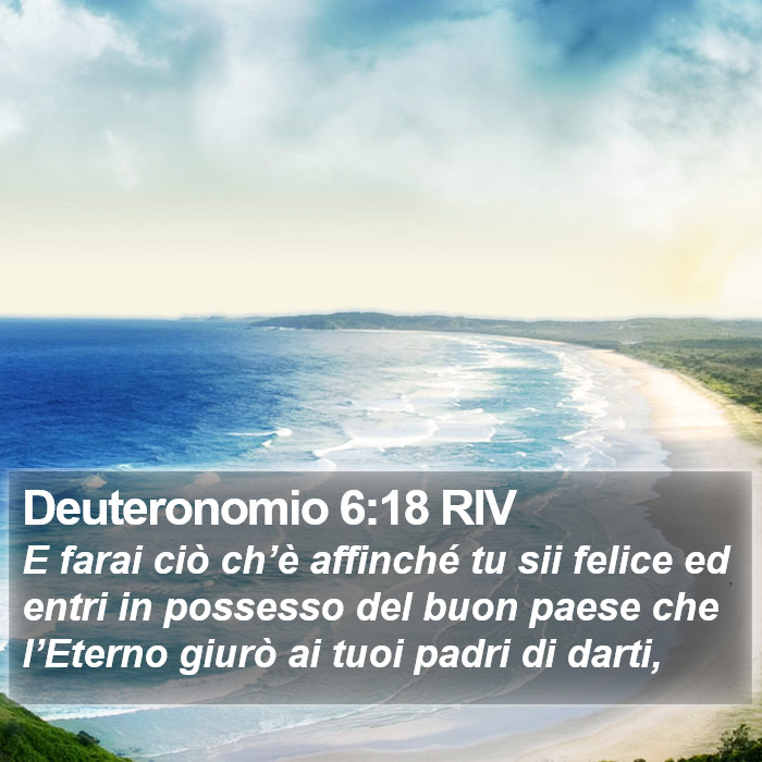 Deuteronomio 6:18 RIV Bible Study