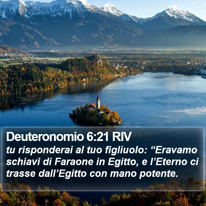 Deuteronomio 6:21 RIV Bible Study