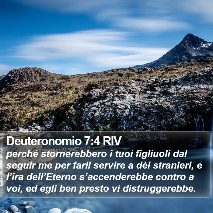 Deuteronomio 7:4 RIV Bible Study