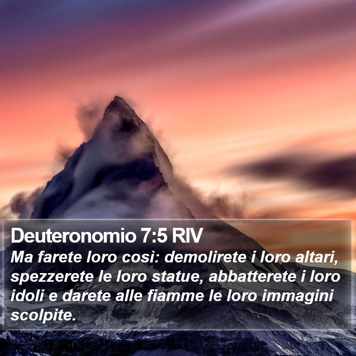 Deuteronomio 7:5 RIV Bible Study