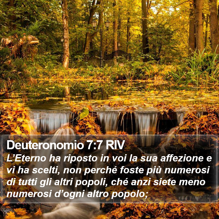 Deuteronomio 7:7 RIV Bible Study