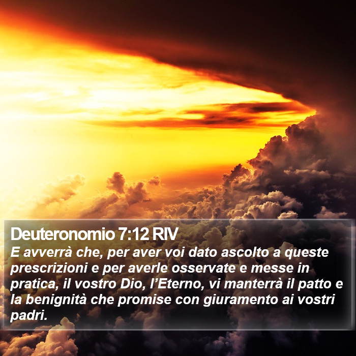 Deuteronomio 7:12 RIV Bible Study