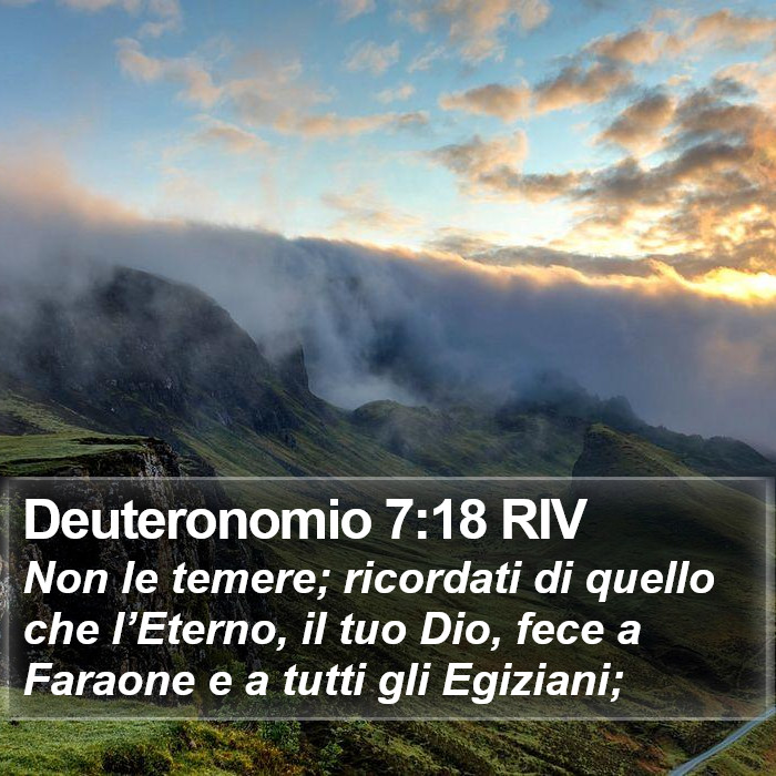 Deuteronomio 7:18 RIV Bible Study