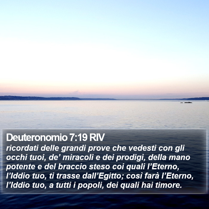 Deuteronomio 7:19 RIV Bible Study